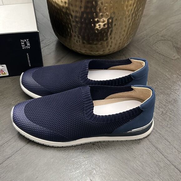 Naturalizer Lafayette French Navy Knit Slip-On Sneakers - Picture 6 of 10